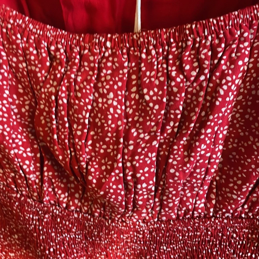 NWT Princess Polly Blakey Top Red/ White Flowers 💮 - Picture 4 of 8